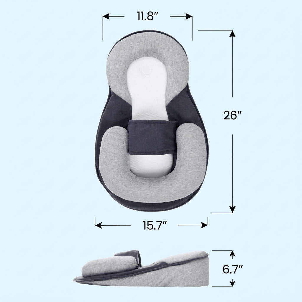 3 in 1 Portable Baby Bassinet, Travel Sleeper Bed with Removable Cushion Support
