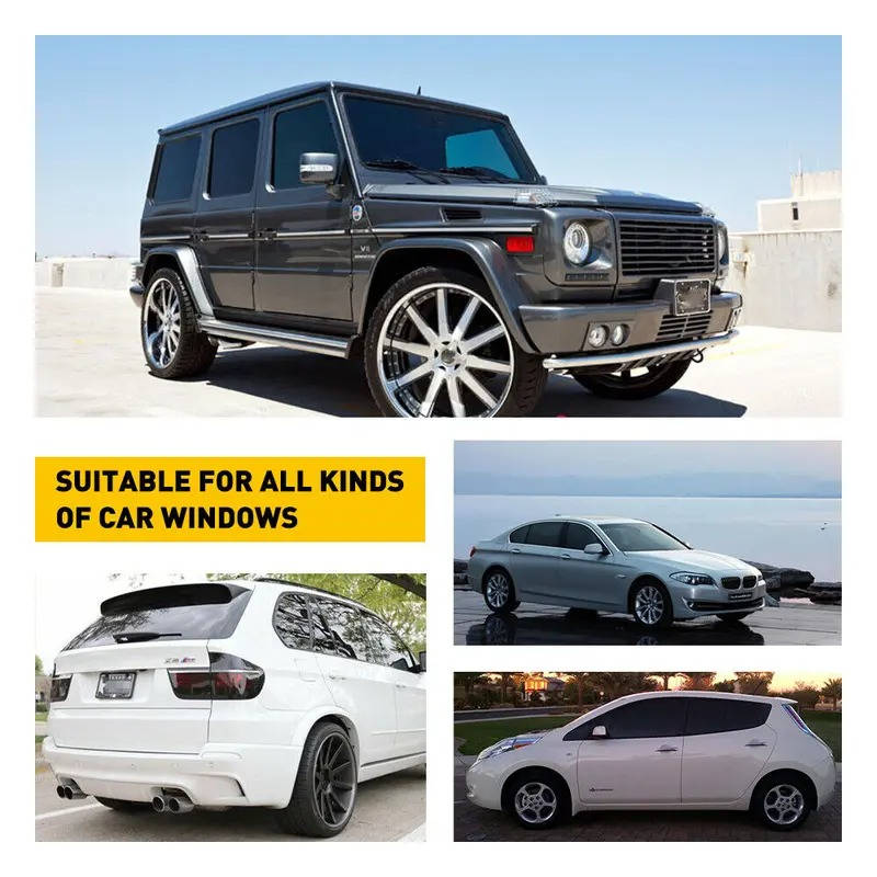 Uncut Roll Car Window Tint Film, Universal Windshield Sun Shade & Privacy Film, and Glare Reduction Roll for Cars, SUVs & Trucks