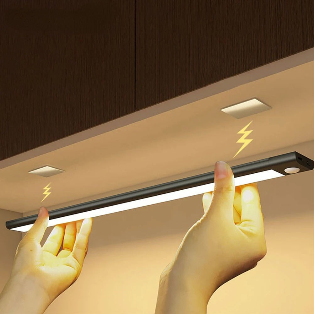 Rechargeable Motion Sensor Light with Magnetic Mounting and Dimming Control