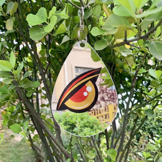 Acrylic Bird Repeller Disc with Reflective Eye Pattern and Stainless Steel Rings