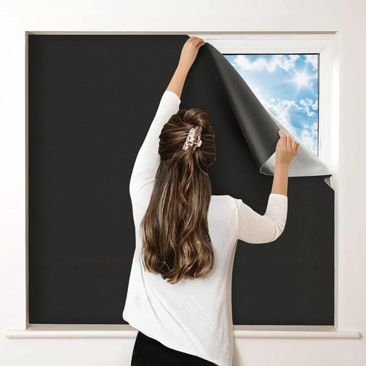 Static Cling Blackout Window Shade with Heat Blocking and Privacy Protection