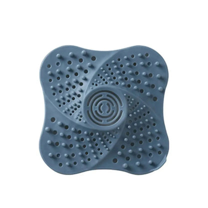 Spiral Drain Hair Catcher with Suction Cup Base and Built-in Handle