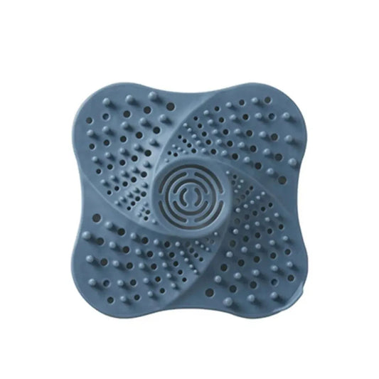Spiral Drain Hair Catcher with Suction Cup Base and Built-in Handle