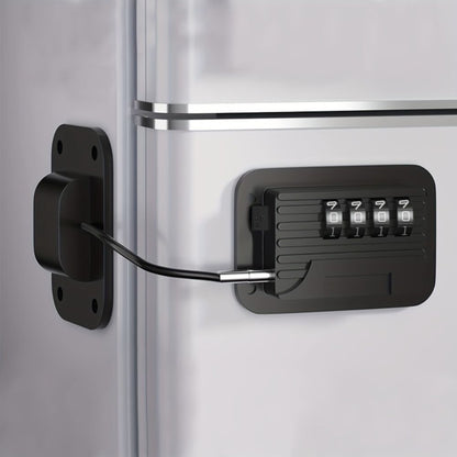 Password Lock Refrigerator Strap with Adhesive Mount and Adjustable Fit