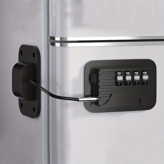 Password Lock Refrigerator Strap with Adhesive Mount and Adjustable Fit