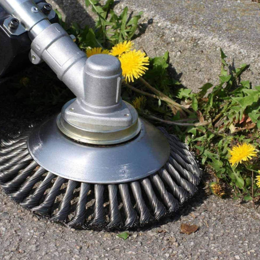 Braided Carbon Steel Weed Trimmer Attachment with Universal Compatibility
