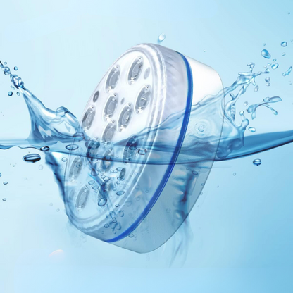 Submersible LED Pool Light with Remote Control and Multiple Colors