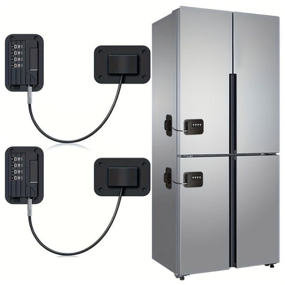 Password Lock Refrigerator Strap with Adhesive Mount and Adjustable Fit