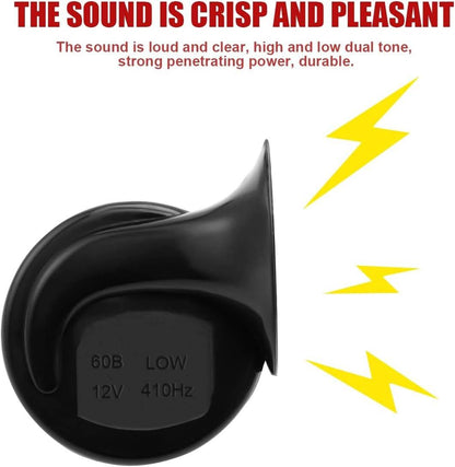Dual Tone Train Horn with Tungsten Contacts and Waterproof Seal, 12V
