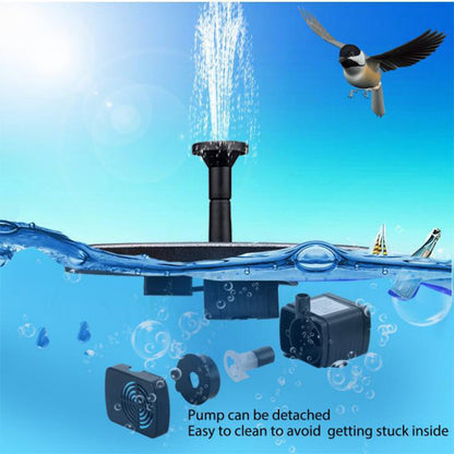Solar Water Fountain Pump with Multiple Spray Heads and Auto-Activation