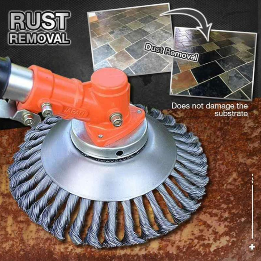 Braided Carbon Steel Weed Trimmer Attachment with Universal Compatibility