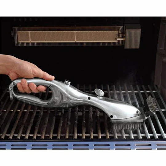 Steam Grill Brush with Water Reservoir and Replaceable Heads, 18 Inch