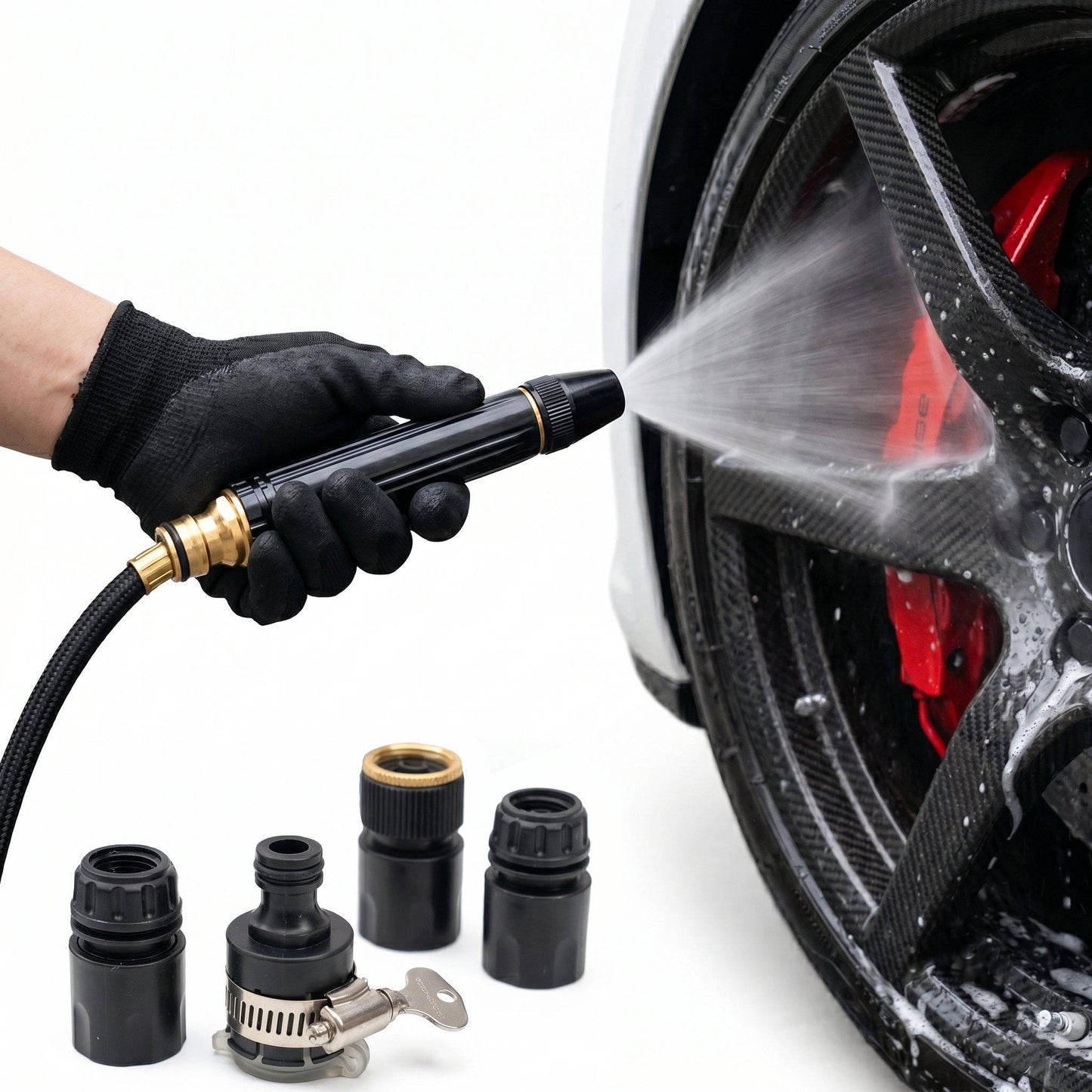 High Pressure Water Sprayer with Adjustable Nozzle Modesfor Car Washing and Garden Cleaning