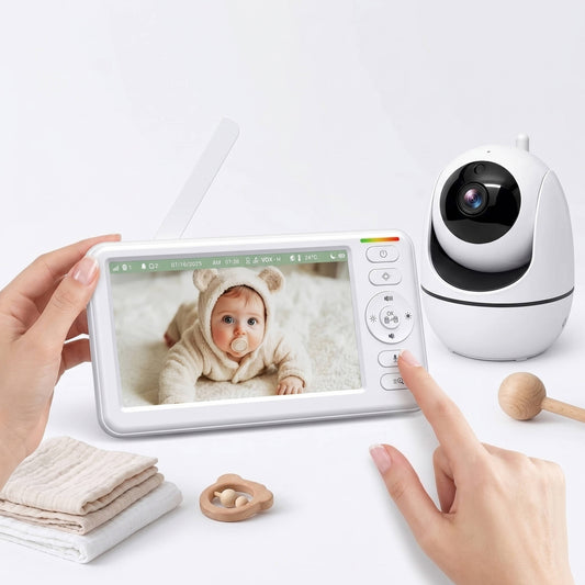 Wireless Baby Monitor with 5 Inch HD Screen and Camera 1000ft Range