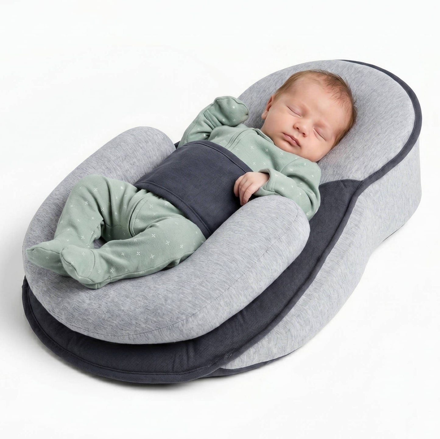 3 in 1 Portable Baby Bassinet, Travel Sleeper Bed with Removable Cushion Support