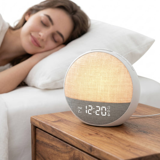 Sunrise Alarm Clock with Wake Light Bluetooth Speaker and Sounds