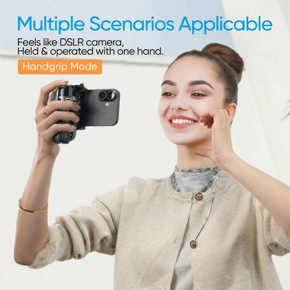 Selfie Stick with Fill Light Portable Tripod, Pocket Size Wireless Remote Phone Stand