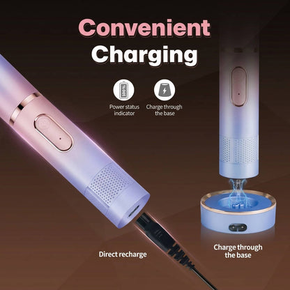 Womens Rechargeable Bikini Trimmer with Dock and Guide Combs