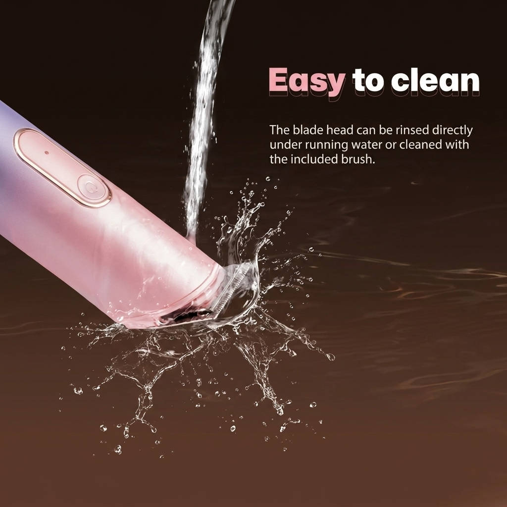 Womens Rechargeable Bikini Trimmer with Dock and Guide Combs