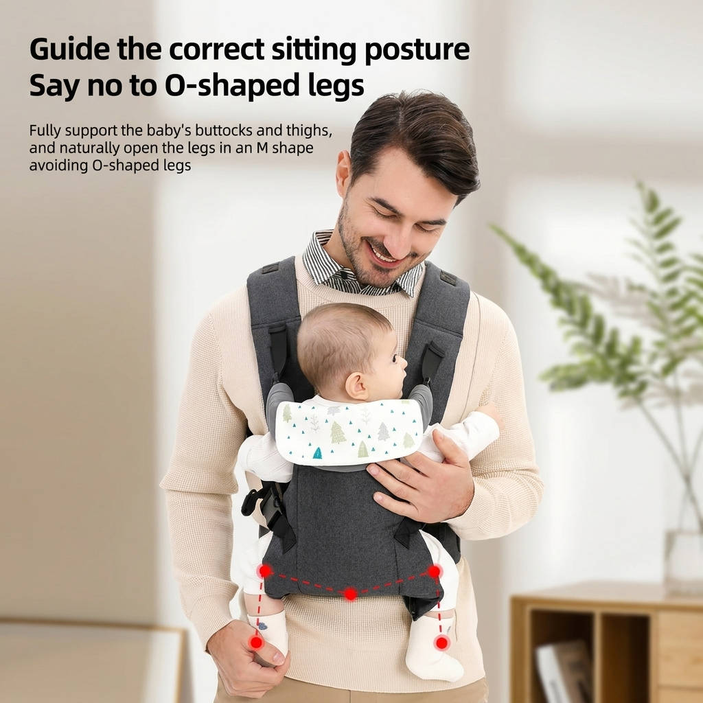 4 in 1 Baby Carrier for Newborn and Toddler, Adjustable Infant Carrier