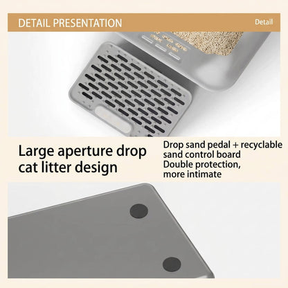 Stainless Steel Cat Litter Box 100L with Enclosed Design and Lid
