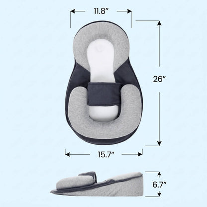 3 in 1 Portable Baby Bassinet, Travel Sleeper Bed with Removable Cushion Support