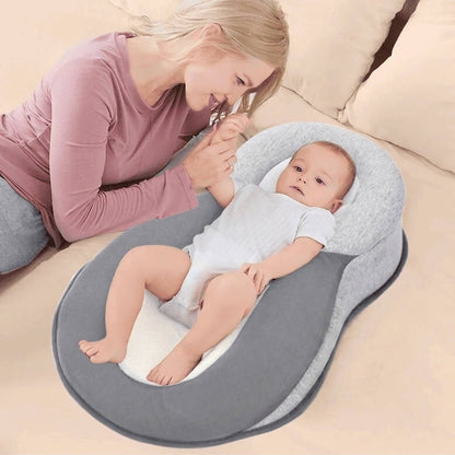 3 in 1 Portable Baby Bassinet, Travel Sleeper Bed with Removable Cushion Support