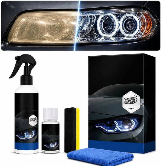 Automotive Headlamp Cleaner Spray for Oxidized Yellowed Lenses