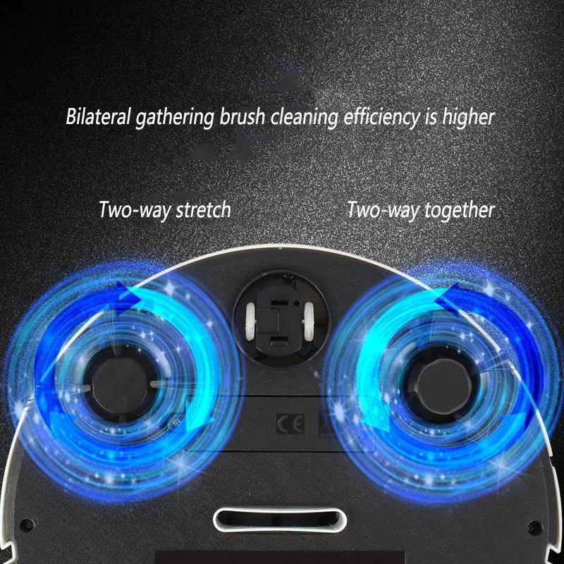Robotic Floor Cleaner with Quiet Motor and Obstacle Sensors, 90-Minute Runtime
