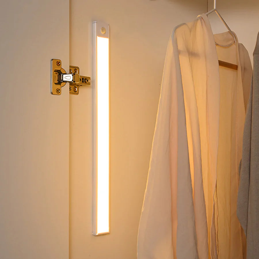 Rechargeable Motion Sensor Light with Magnetic Mounting and Dimming Control