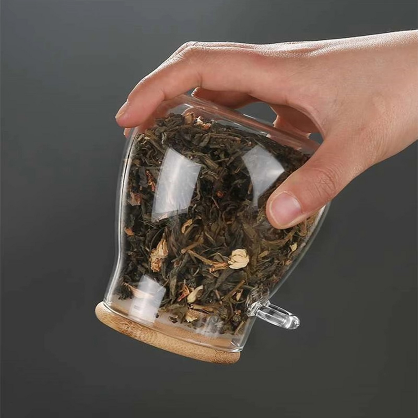 Glass Storage Jar with Airtight Lid and Food-Safe Design for Dry Ingredients