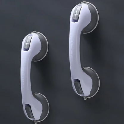 Bathroom Grab Bar with Suction Cups and Textured Grip, Tool-Free Installation