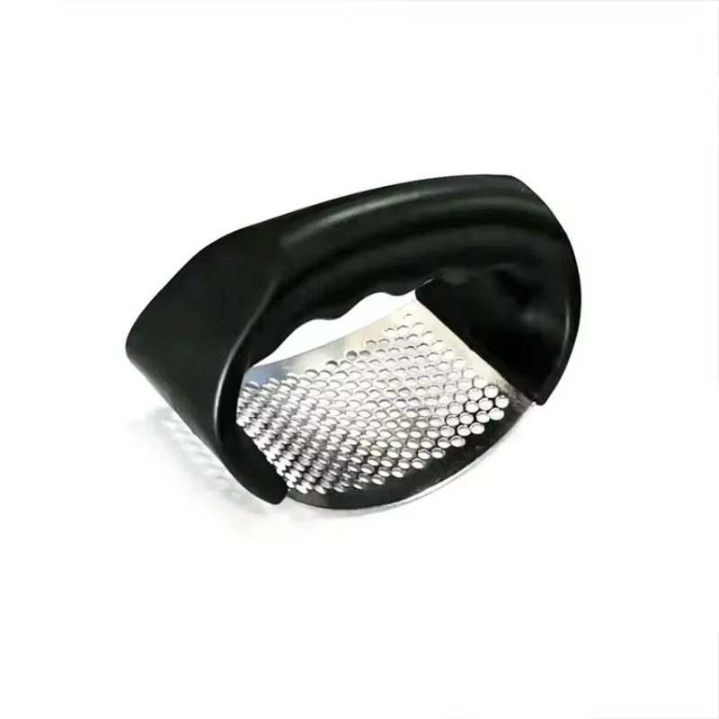 Stainless Steel Garlic Press with Ergonomic Handle and Dishwasher Safe Design