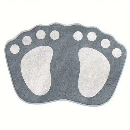 Microfiber Bath Mat with Textured Non-Slip Backing and Quick-Dry Absorption