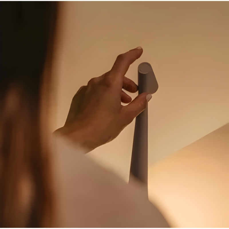 Rechargeable Touch Control Table Lamp with Adjustable Color Temperature and Stepless Dimming
