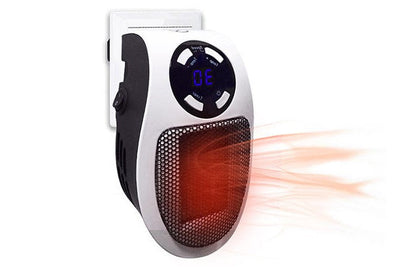 Portable Space Heater with Programmable Timer and Tip-Over Protection, 350 sq ft Coverage