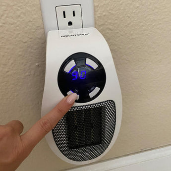Portable Space Heater with Programmable Timer and Tip-Over Protection, 350 sq ft Coverage
