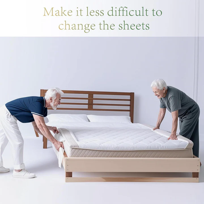 Bed Sheet Changing Tool with Ergonomic Grip and Mattress Support