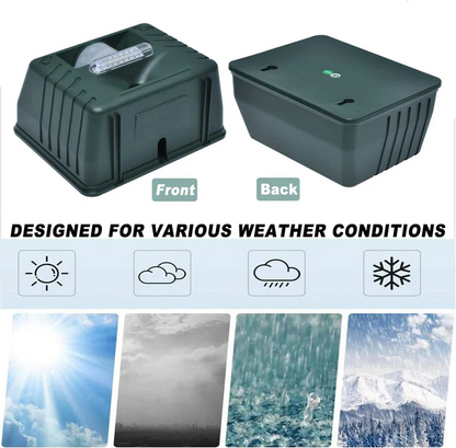 Solar-Powered Ultrasonic Bird Repeller with Motion Detection and LED Flash, Weatherproof