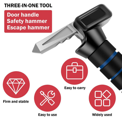 Vehicle Door Assist Handle with Foam Grip and Emergency Tools, 2 Pack