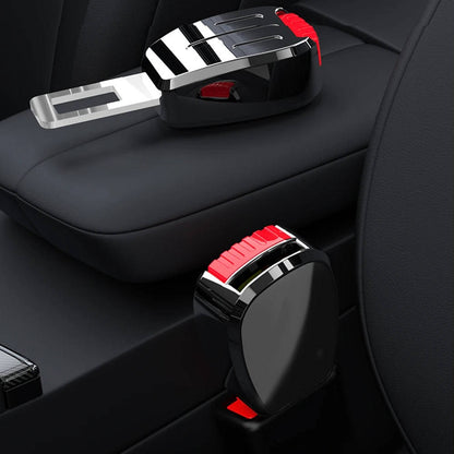 Seat Belt Extender with Metal Locking Tongue and Single Press Release, 2 Pack