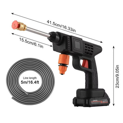 Portable Cordless Pressure Washer 380 PSI for Cars and Outdoor Use