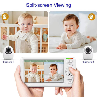 Wireless Baby Monitor with 5 Inch HD Screen and Camera 1000ft Range