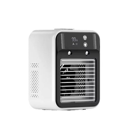 Rechargeable Mist Fan with Dual Nano Spray and Tilting Head, 17oz Tank