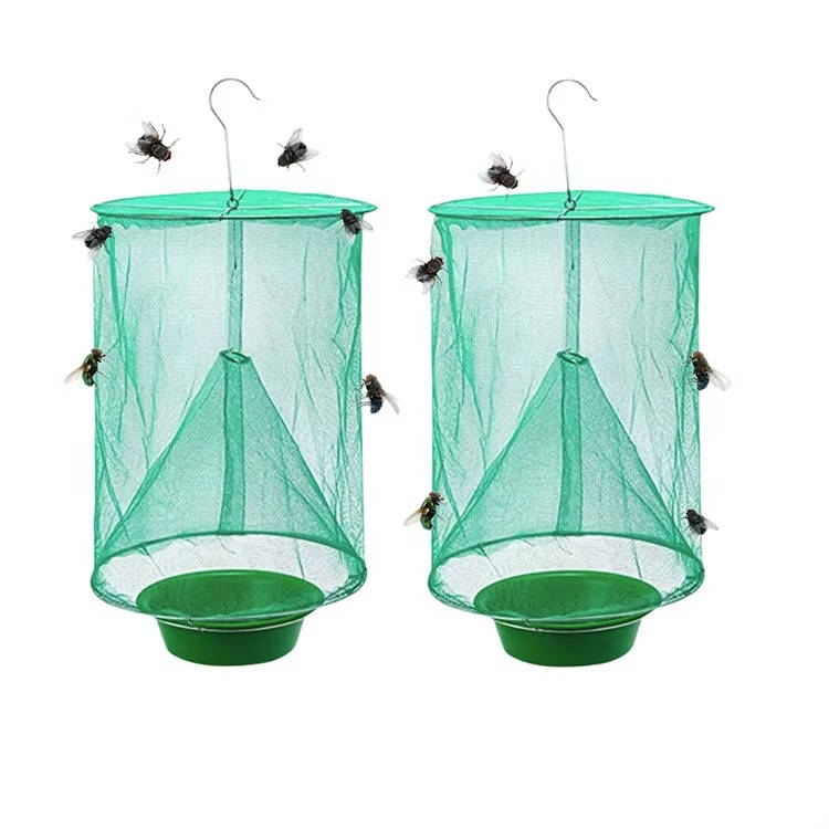 Reusable Fly Trap Cage Outdoor Indoor, Hanging Fly Catcher for Farms Restaurants Gardens