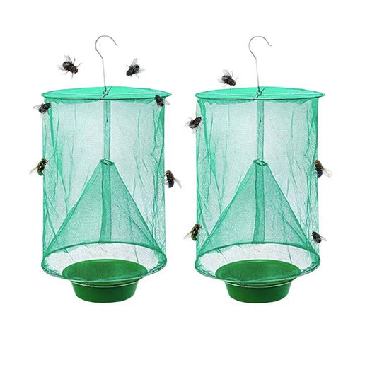 Reusable Fly Trap Cage Outdoor Indoor, Hanging Fly Catcher for Farms Restaurants Gardens