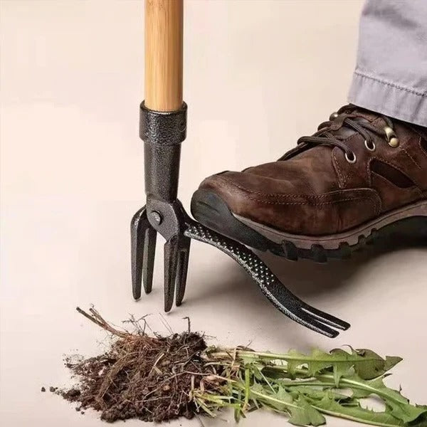 Four-Claw Weed Puller Head with Detachable Design and Root Extraction