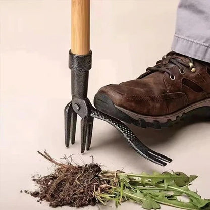Four-Claw Weed Puller Head with Detachable Design and Root Extraction