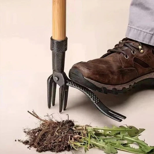 Four-Claw Weed Puller Head with Detachable Design and Root Extraction