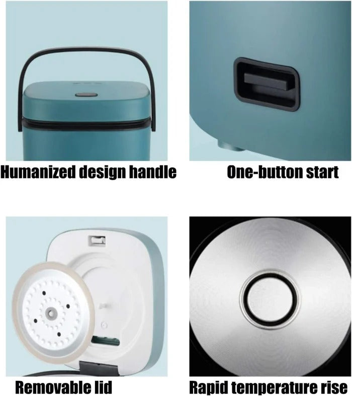 1.2-Quart Rice Cooker with Steamer Tray and Auto Warming Mode